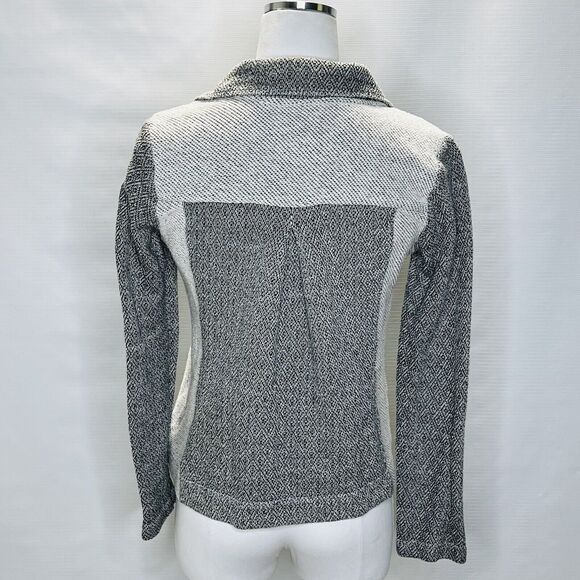 Saturday Sunday Anthropologie Milica Tweed Knit Jacket Size XS Gray Blazer - Picture 3 of 10